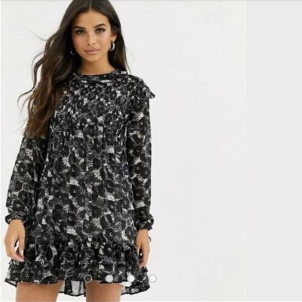 Free People NWT These Dreams Mini Sheer Dress